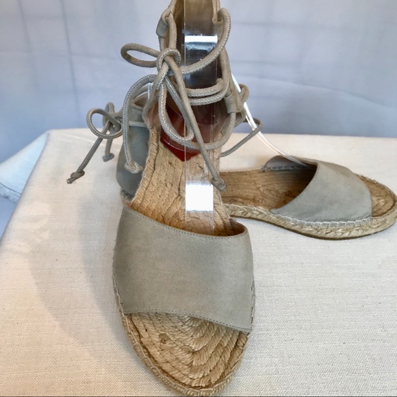 DVF Dakota Suede Gladiator Espadrille Sandal Sz 9 - Picture 5 of 7